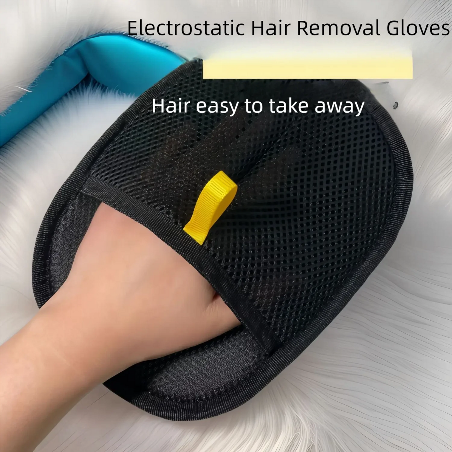Pet Hair Removal Gloves Electrostatic Cat Dog Hair Remover for Carpet Clothing Cleaning Grooming Brush