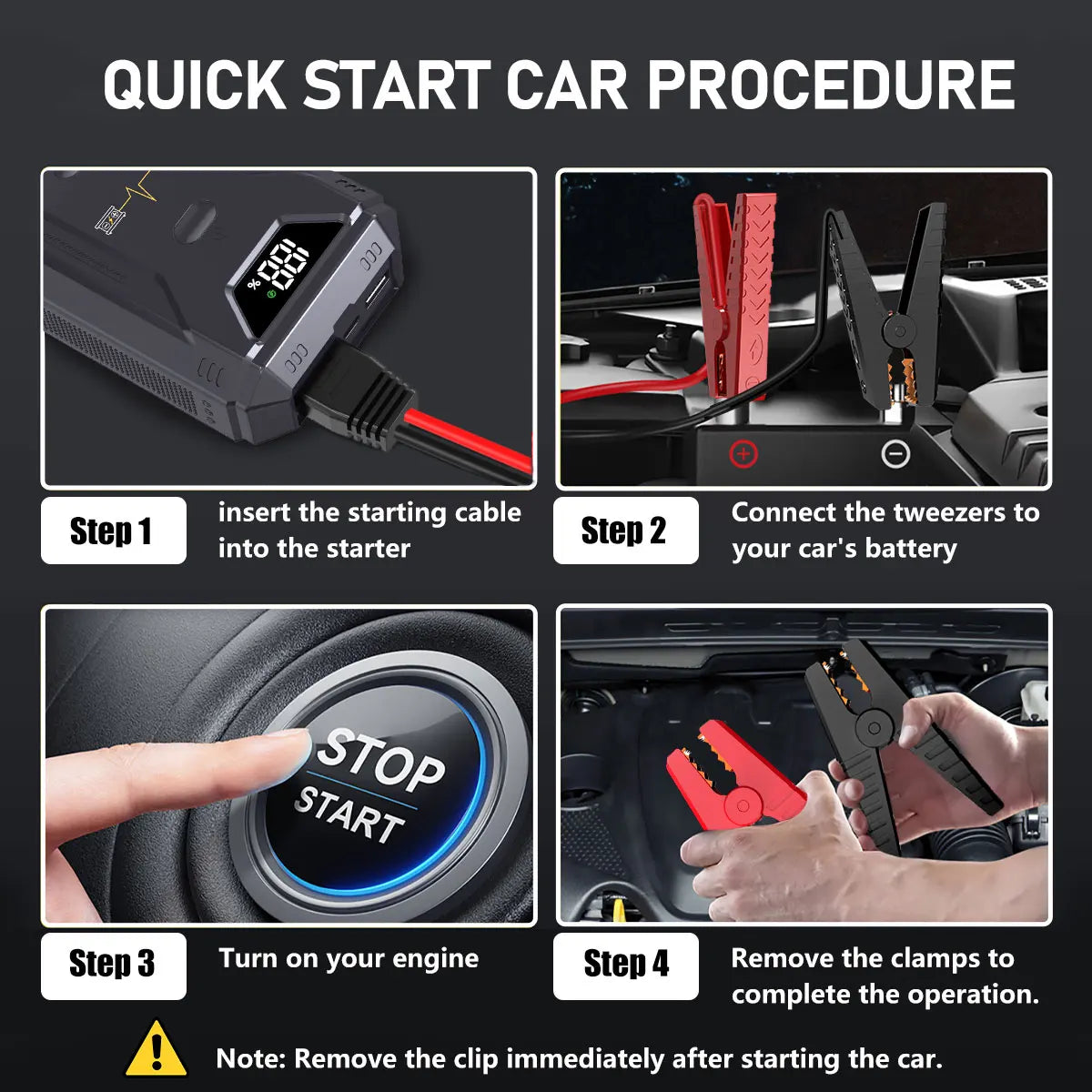Professional Car Battery Starter Power Bank 5000A Jump Starter Portable 12V Car Battery Booster with 150PSI Air Pump