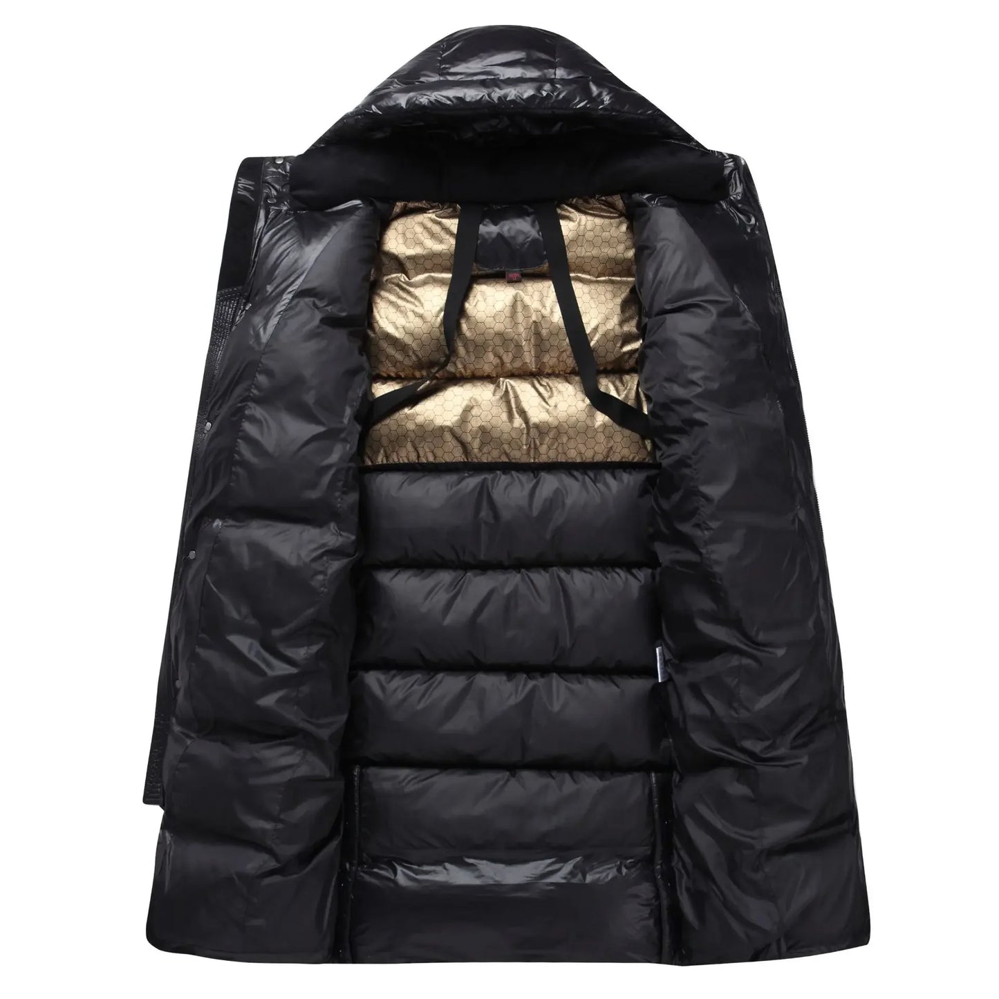 Winter 90%  White Goose Down Thick （Winter) Warm X-Long Men's Jackets 2025 New Arrivals Men Hooded Korean Down Parkas Coat