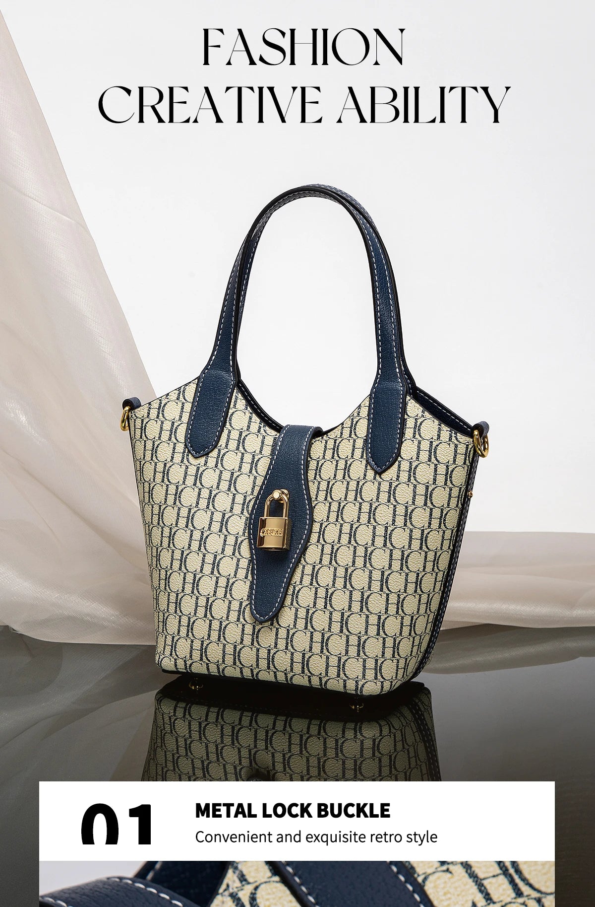CHCH Women's Handbag Autumn New Collection Simple Women's Vegetable Basket Handbag