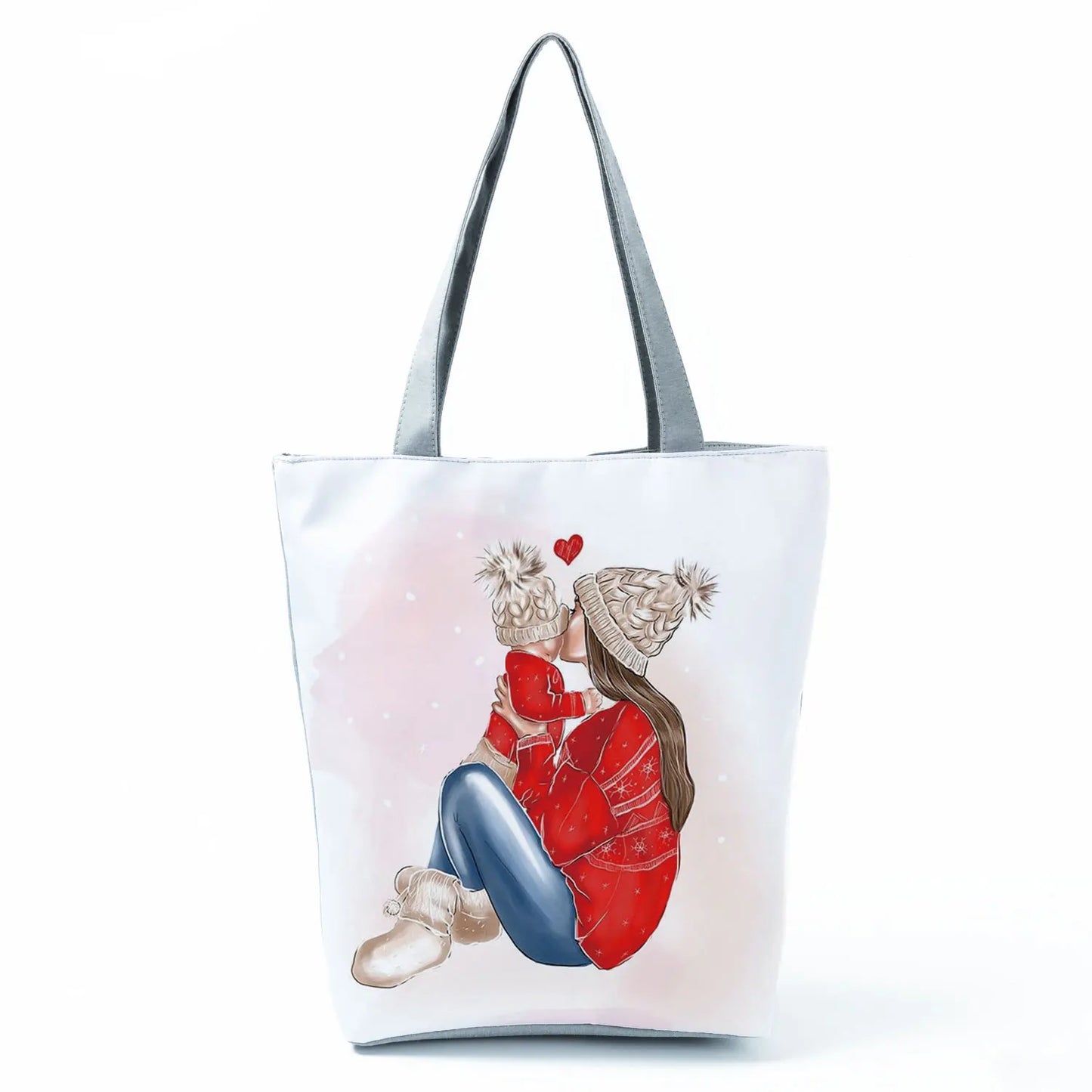 Golden Afro Woman Printed Handbags Pretty Fashion Shoulder Bag Eco Portable Shopping Bag High Capacity Beach Bag Practical Tote