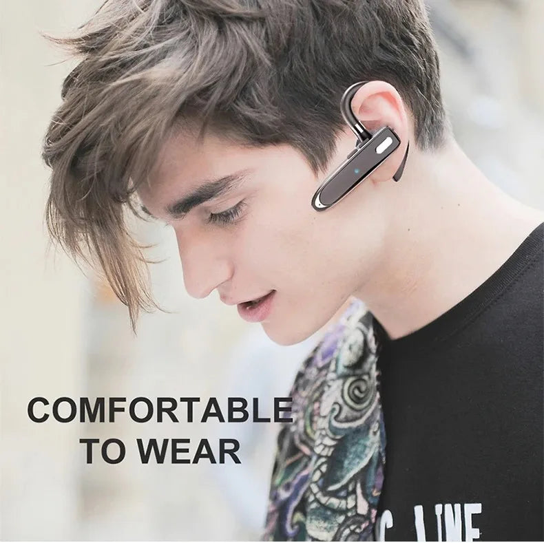 Wireless Bluetooth Headphones With Microphon Earphone ENC Noise Cancelling Handsfree Talking Headset Busines Auriculares Driving