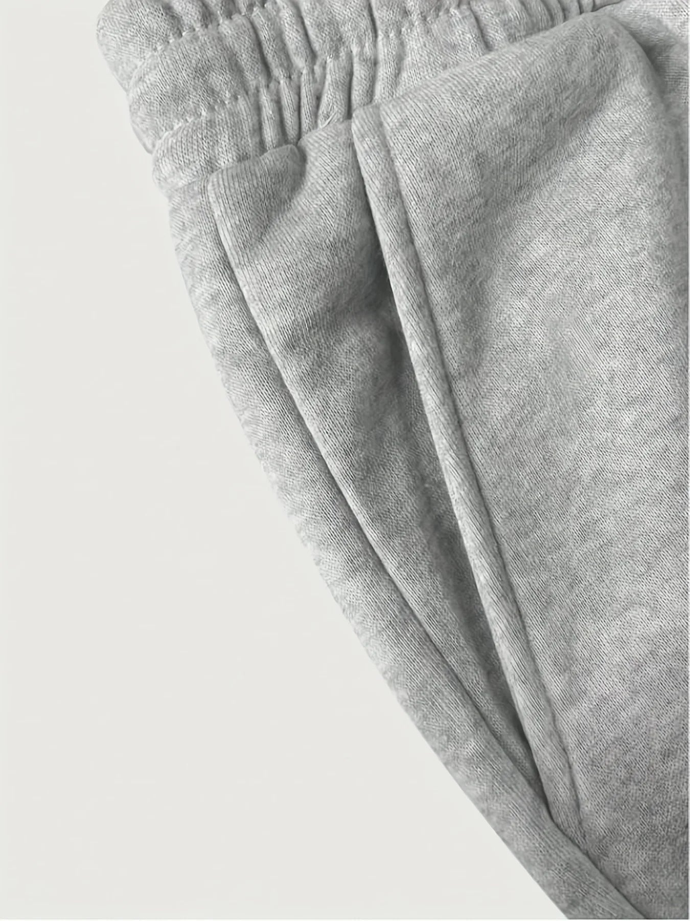 Relaxed Drawstring Sweatpants Heather Joggers Casual Lounge Pants Comfortable Elastic Waist Cotton Blend Bottoms, Men Grey