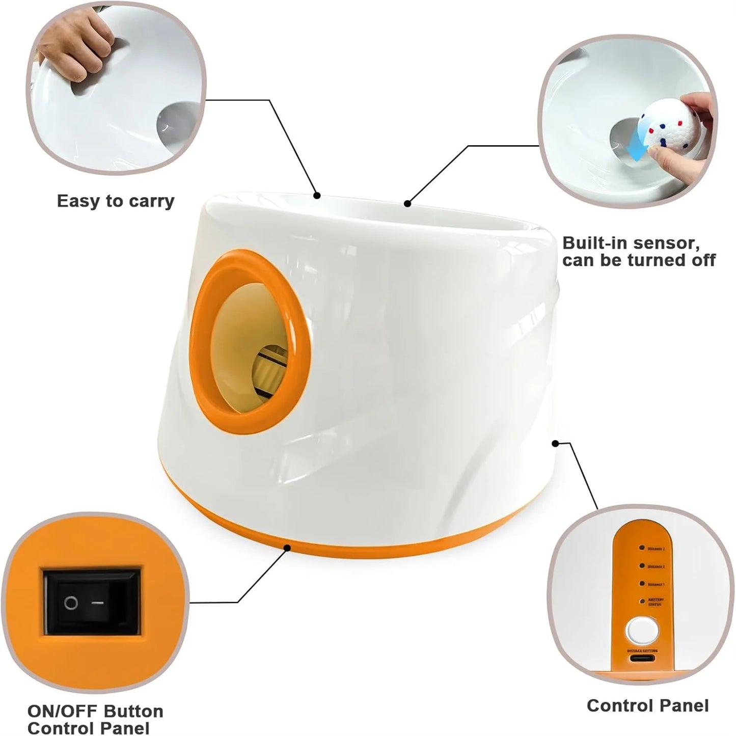 Improved Small-sized Pet Automatic Sensing Ball Throwing Machine Dog Outdoor Thrower Carrying 3 Balls Automatic Throwing Machine