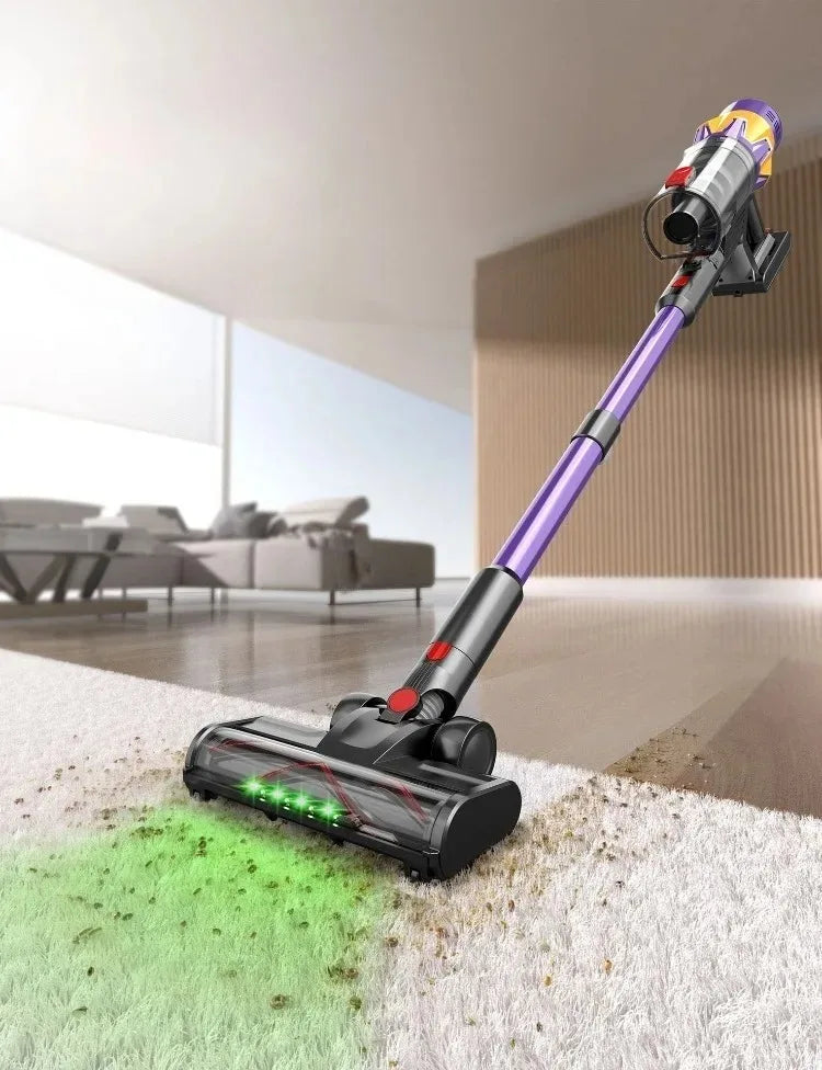 IDEACH V18 550W 50kPa Handheld Wireless Vacuum Cleaner with Touch Display Detachable Battery 40mins Electric Broom for Home,Car