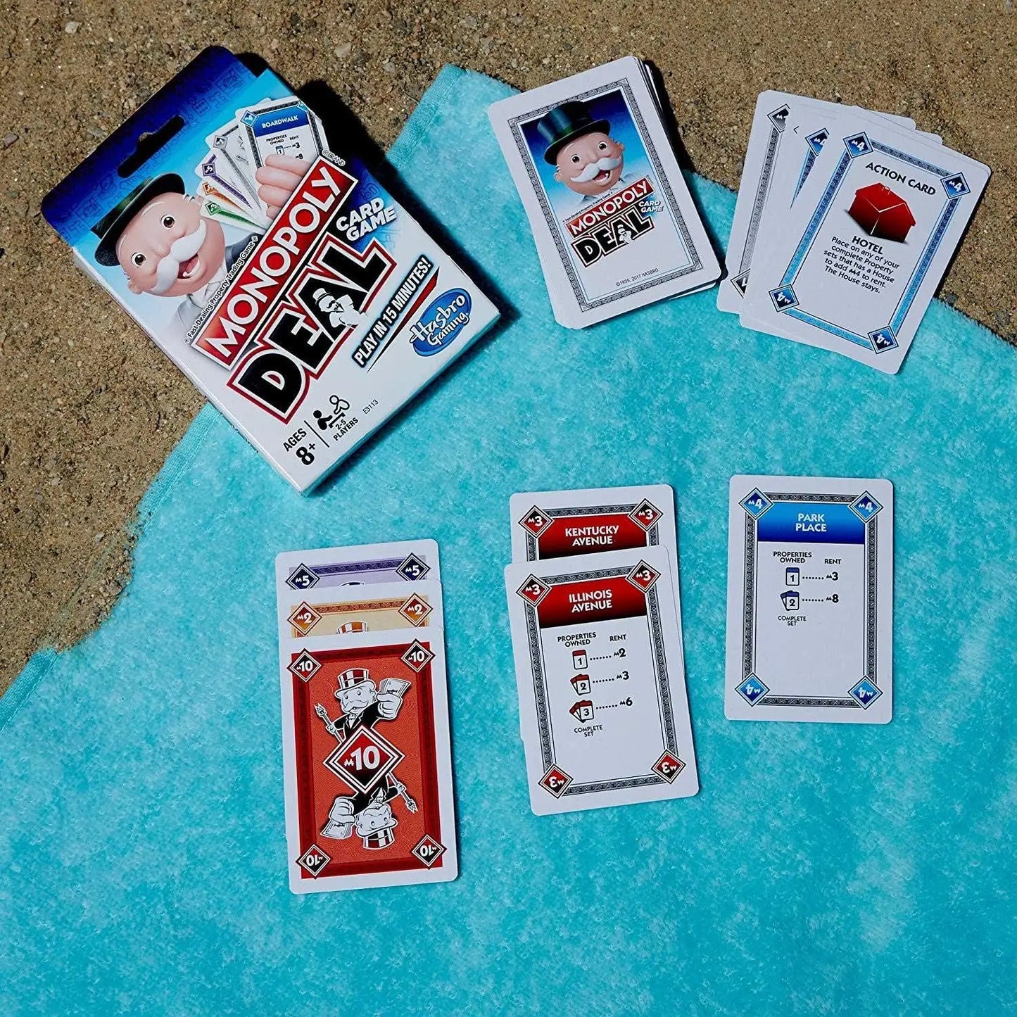 Monopoly Deal Card Game English Version Quick-Playing Card Game for Battle Kids Board Game Puzzle Poker Christmas Birthday Gift