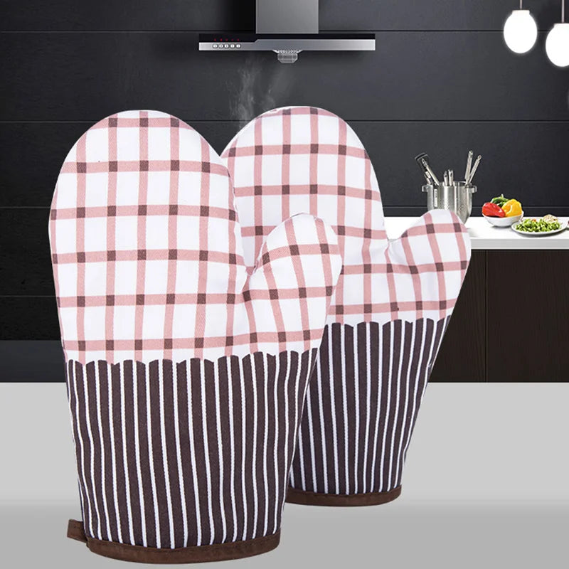 GIANXI Household Microwave Mitts Anti-scald Heat Resistant Insulation Oven Gloves Barbecue Stove Oven Mitts Kitchen Utensil