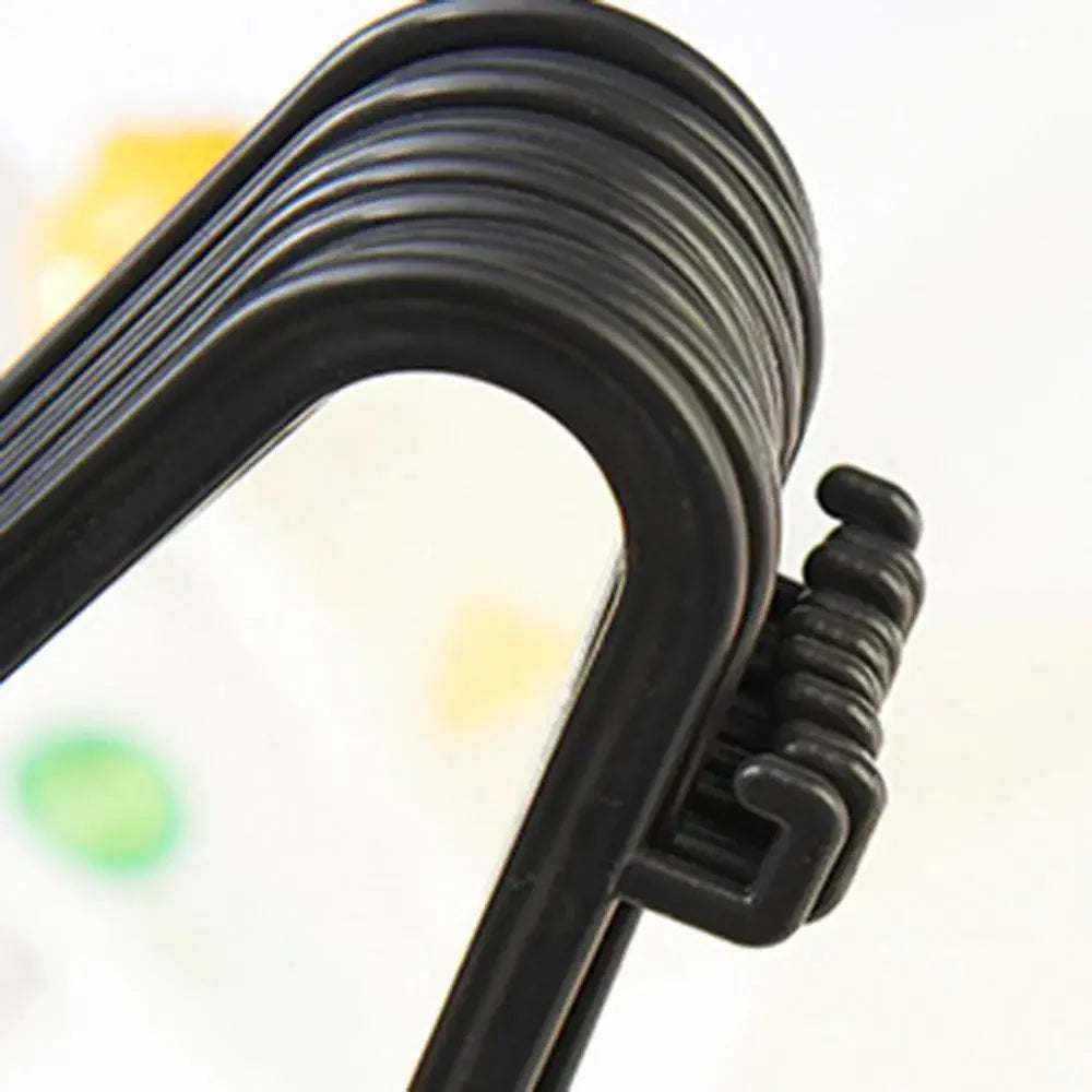 New 10pcs/set Multifunctional Black Wardrobe Hangers for Clothes Rack Multi-function Closet Wardrobe for Clothes Coat Dry Rack