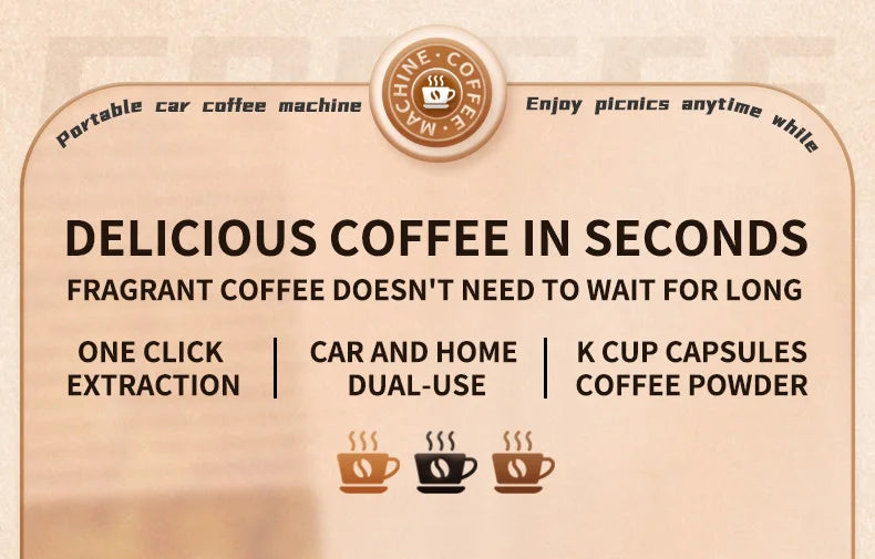 JFBONIN Electric Portable Coffee Machine Capsule Ground Coffee Brewer for Coffee Powder And Coffee Capsule - Coffee Maker
