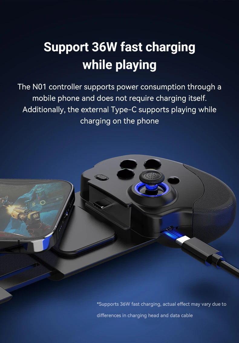 Gamepad Gaming Control Game Pad Controller For iPhone IOS 15 16 Android Mobile Cell Phone Cellphone USB Wired Trigger Mando Kit