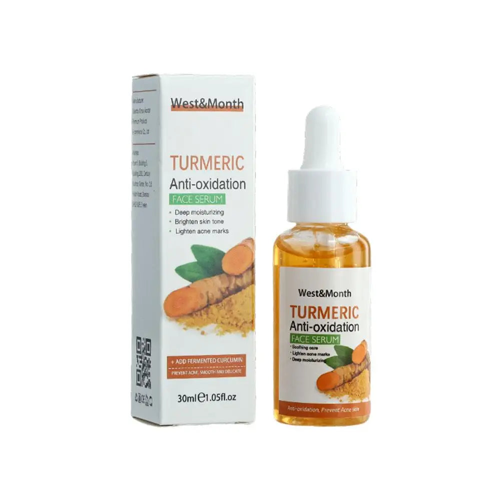 Turmeric Essence Serum Essential Oil Organic Moisturizing Smooth Skin Spot Reducing Fine Lines Turmeric Face Care Oil 30ml