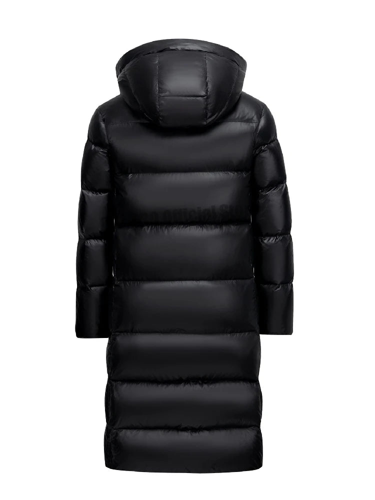 2023 New Arrivals Winter 90% White Goose Down Couple Hooded Coat Top Grade Men's Women Thick（Winter) Warm X-long Jackets