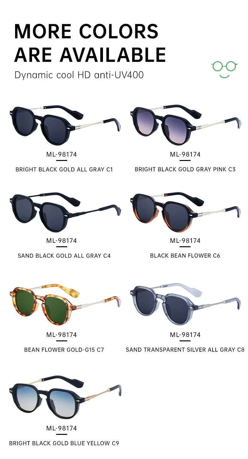 Retro Style Rectangular Frame Sunglasses Luxurious Outdoor Street Photography Sunscreen Glasses Fishing Driving