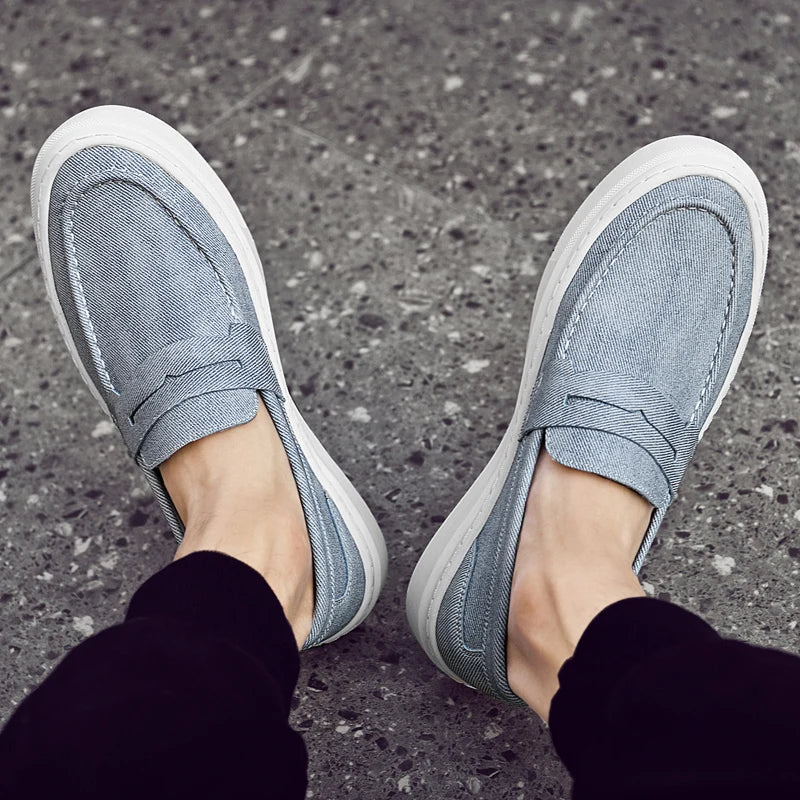 Designer Brand Men's Loafers Green Casual Shoes Men's Lightweight Soft Soled Walking Flat Shoes Brown Luxury Sneakers for Men
