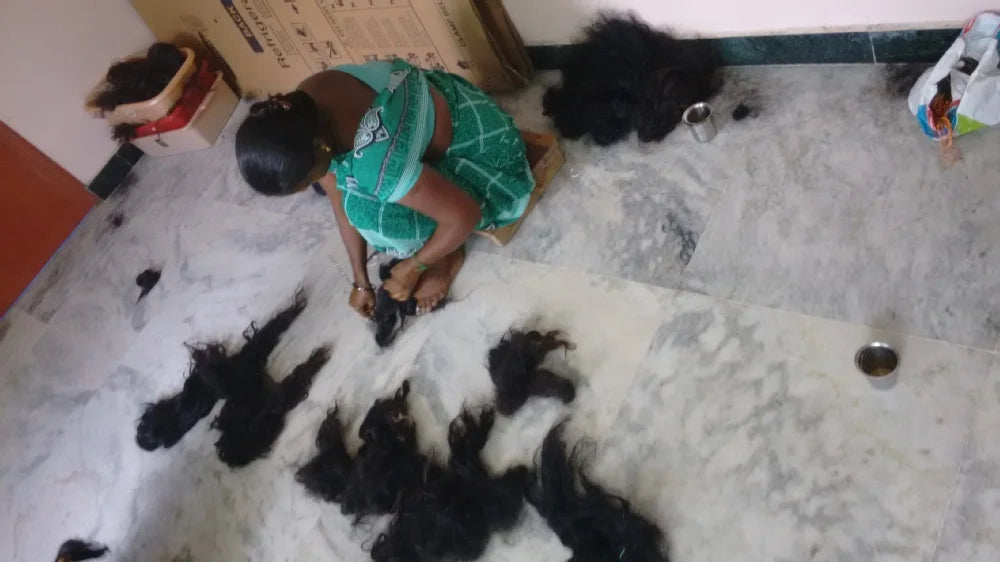 100% Virgin Indian Bulk Human Hair Pure Remy with Loose Deep and Natural Wave Styles Natural Color