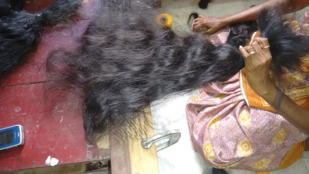 100% Virgin Indian Bulk Human Hair Pure Remy with Loose Deep and Natural Wave Styles Natural Color