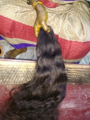 100% Virgin Indian Bulk Human Hair Pure Remy with Loose Deep and Natural Wave Styles Natural Color