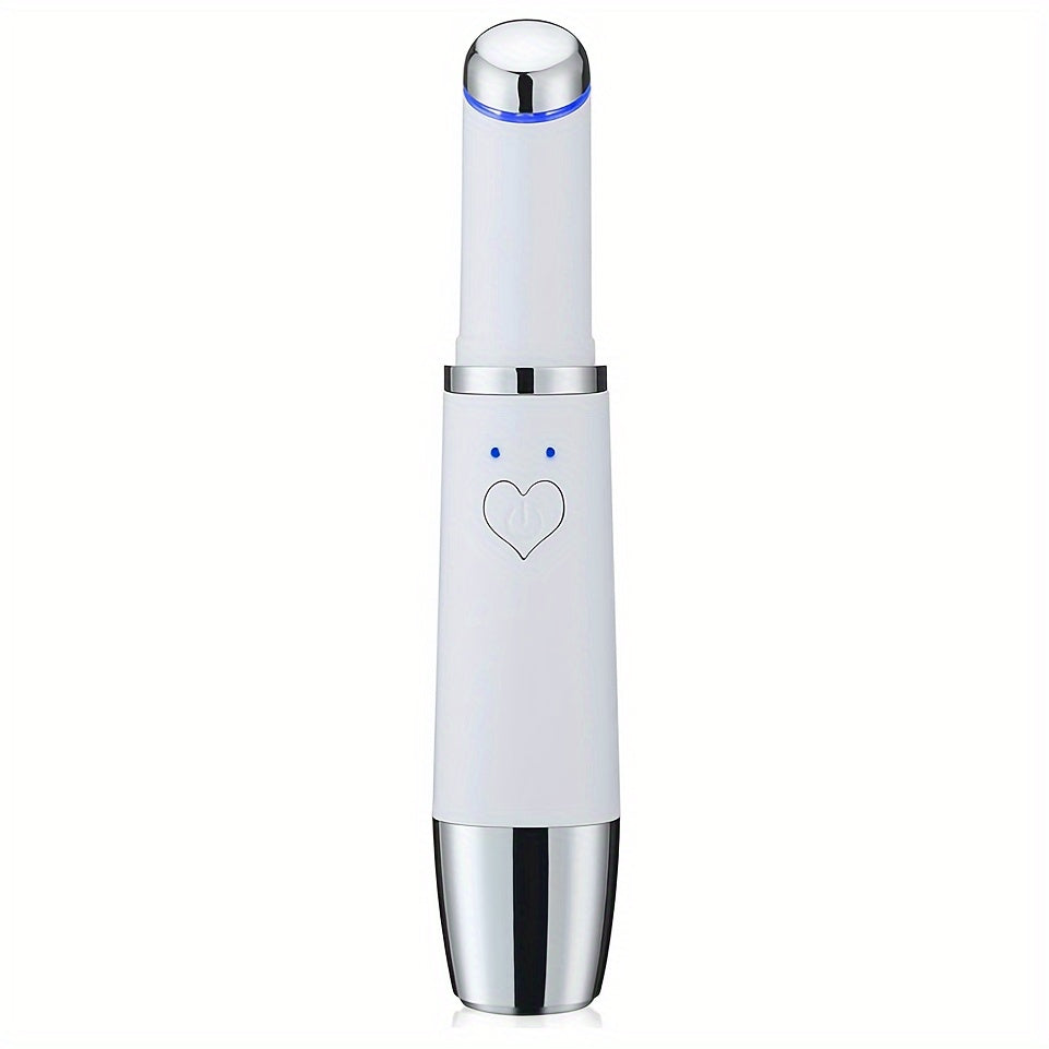 Rechargeable Heated Eye Massager Pen - Cosmetic Instrument - Hot & Cold Face Lifter, Relaxes Dark Circles, Eye Bags, Puffiness, Soothes Facial Tension, Perfect Birthday, Christmas Gift for Women and Men
