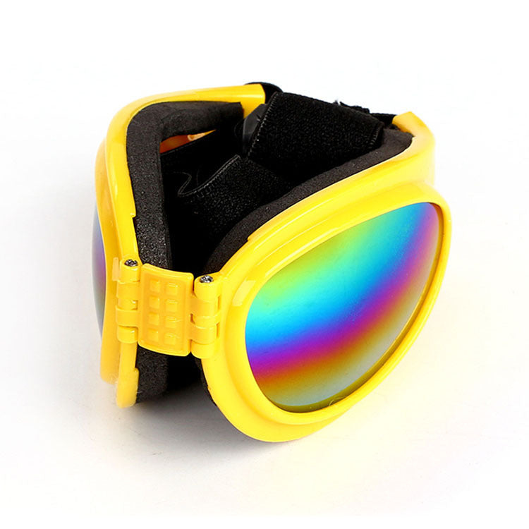 UV Protection Dog Sunglasses with Adjustable Head Strap - Keep Your Pet's Eyes Safe and Stylish