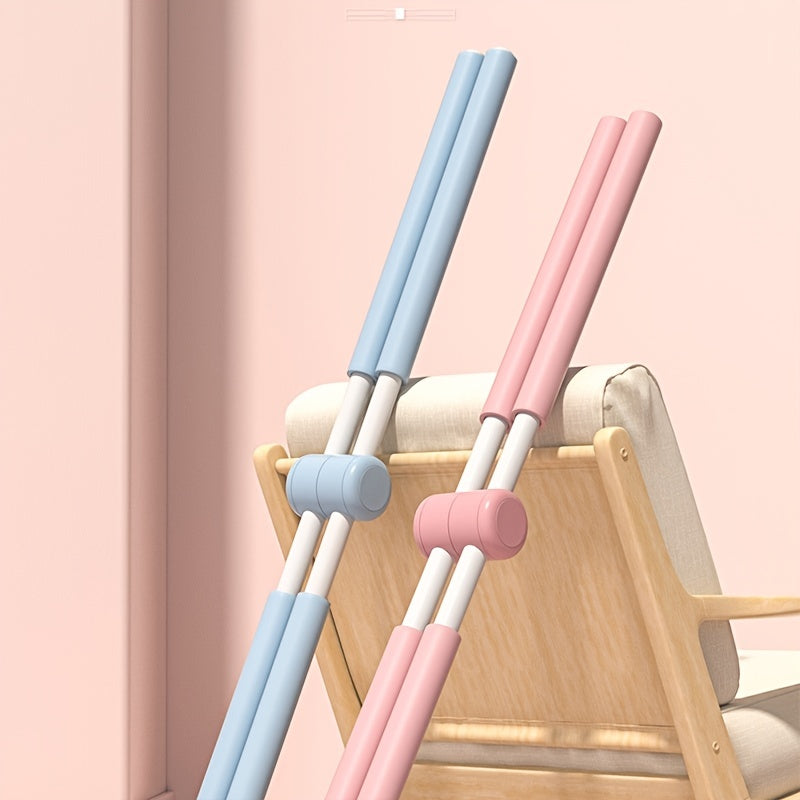 Adjustable Yoga Sticks for & Humpback Syndrome - Portable Stretching Pole with Extendable Length (Pink/Green/Blue) - Ideal for Scoliosis Treatment, Spinal & /Travel