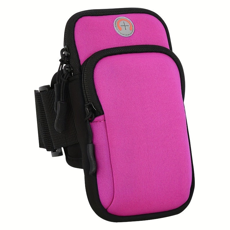Waterproof Running Arm Bag - Water-Resistant Design with Spacious Compartment and Secure Strap for Men and Women - Perfect for Outdoor Sports and Fitness Activities like Running, Jogging, Cycling, and Hiking