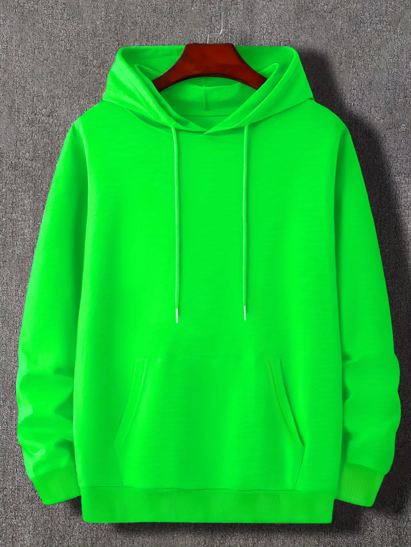 Effortless Style & Comfort: Durable Men's Geometric Hoodie with Kangaroo Pocket - Perfect for Spring/Fall