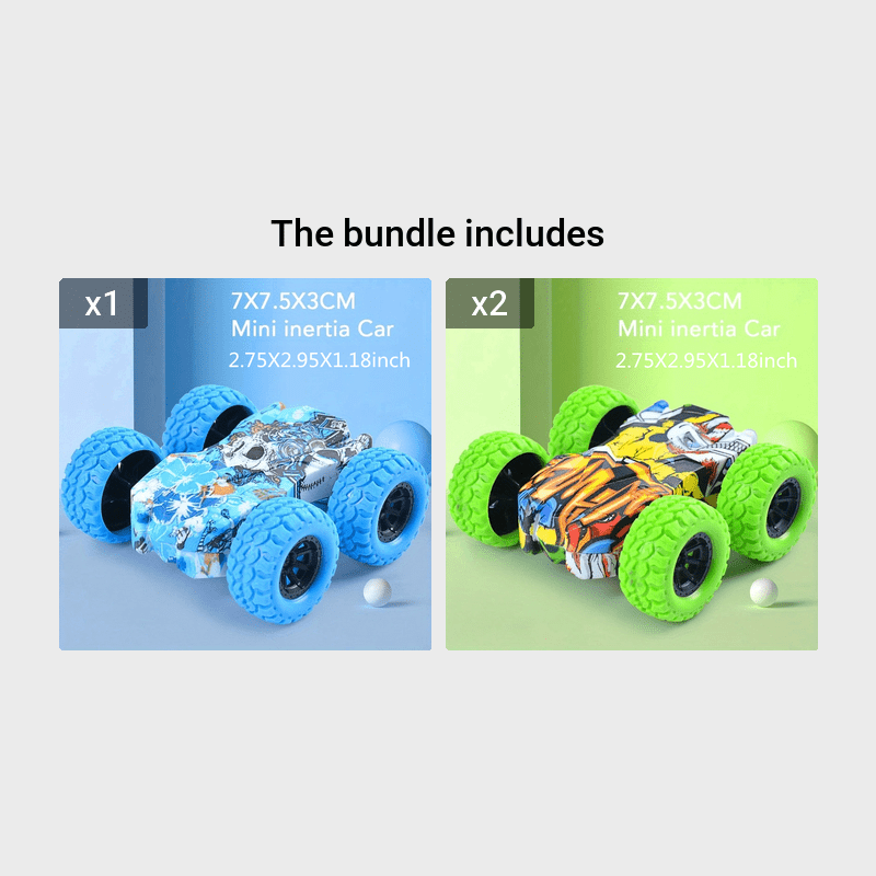 Fun Double-Side Vehicle Inertia Safety Crashworthiness And Fall Resistance Shatter-Proof Model For Kids Boy Toy Car Christmas, Halloween Gift