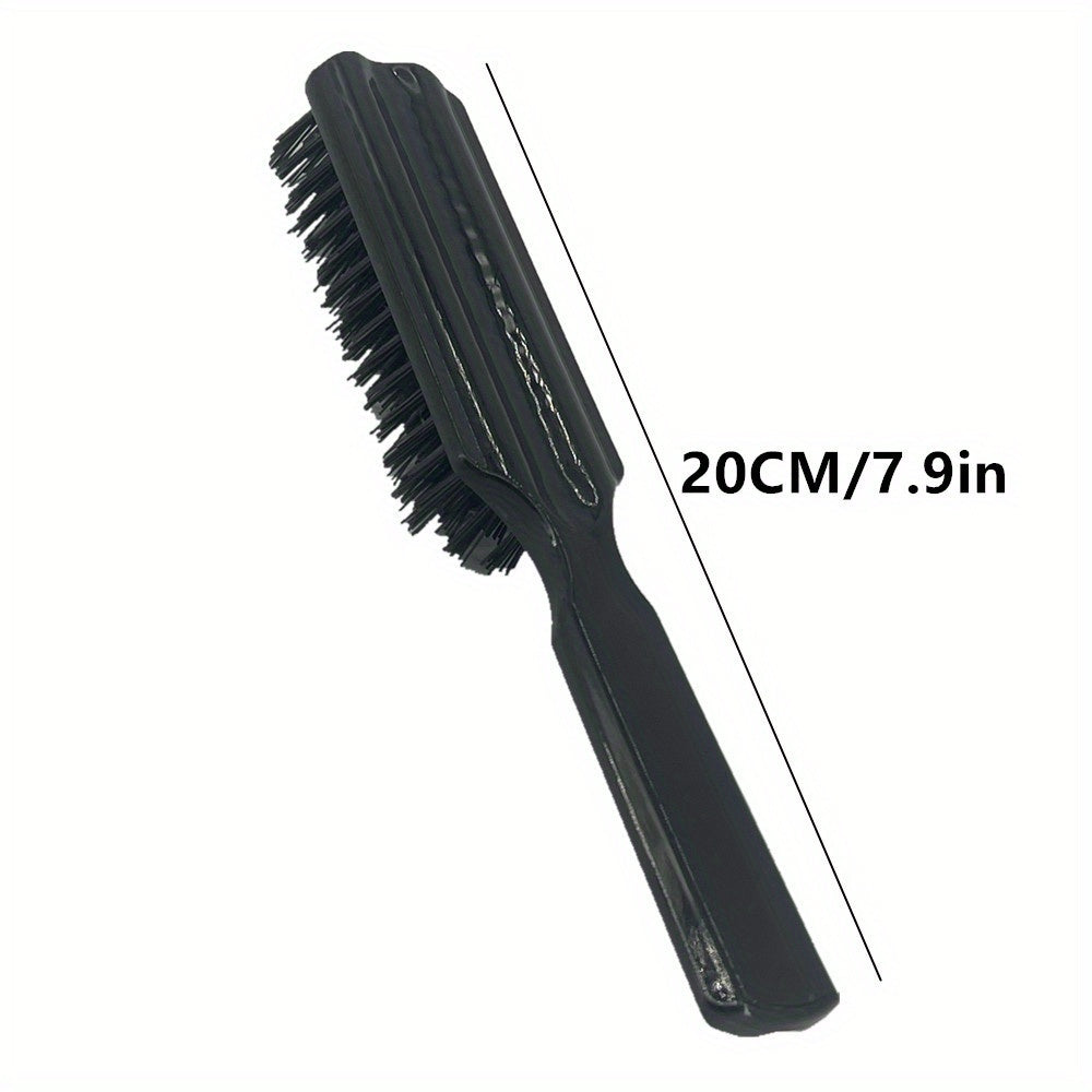 Hair Styling Beard Brush Carving Cleaning Brush for Men Plastic Handle Comb Hair Styling Tools Accessories Nylon Hair Brush