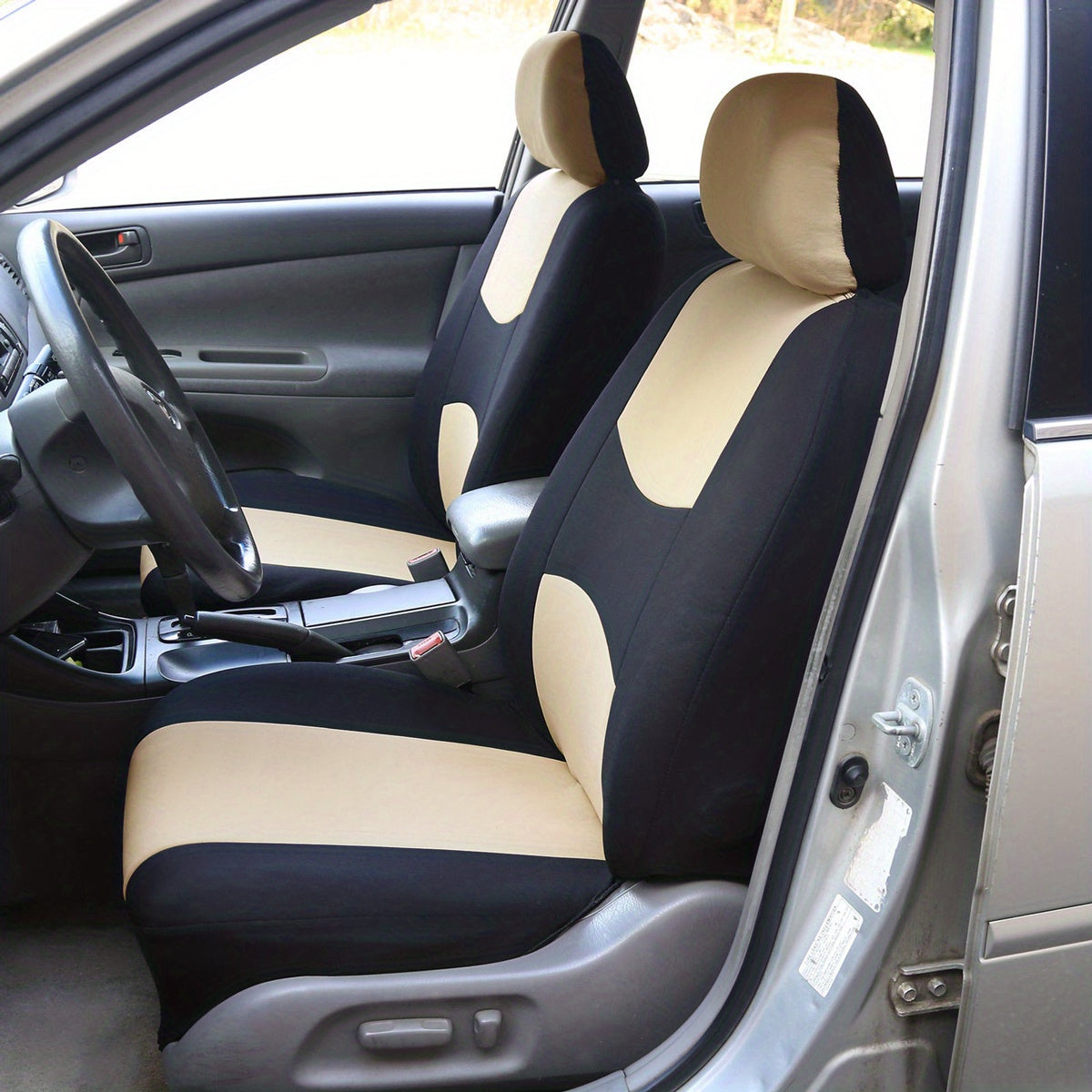 Polyester Universal Fit Car Seat Cover Full Set for 5 Seats Cars