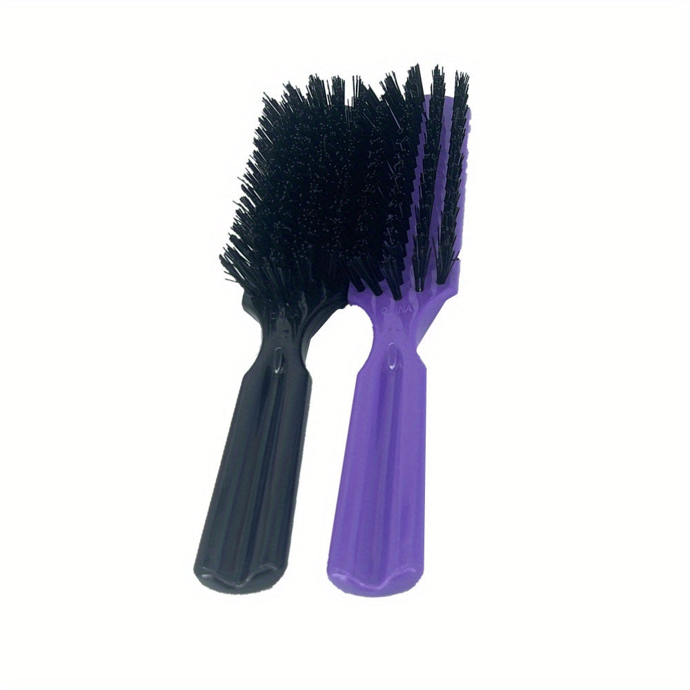 Hair Styling Beard Brush Carving Cleaning Brush for Men Plastic Handle Comb Hair Styling Tools Accessories Nylon Hair Brush