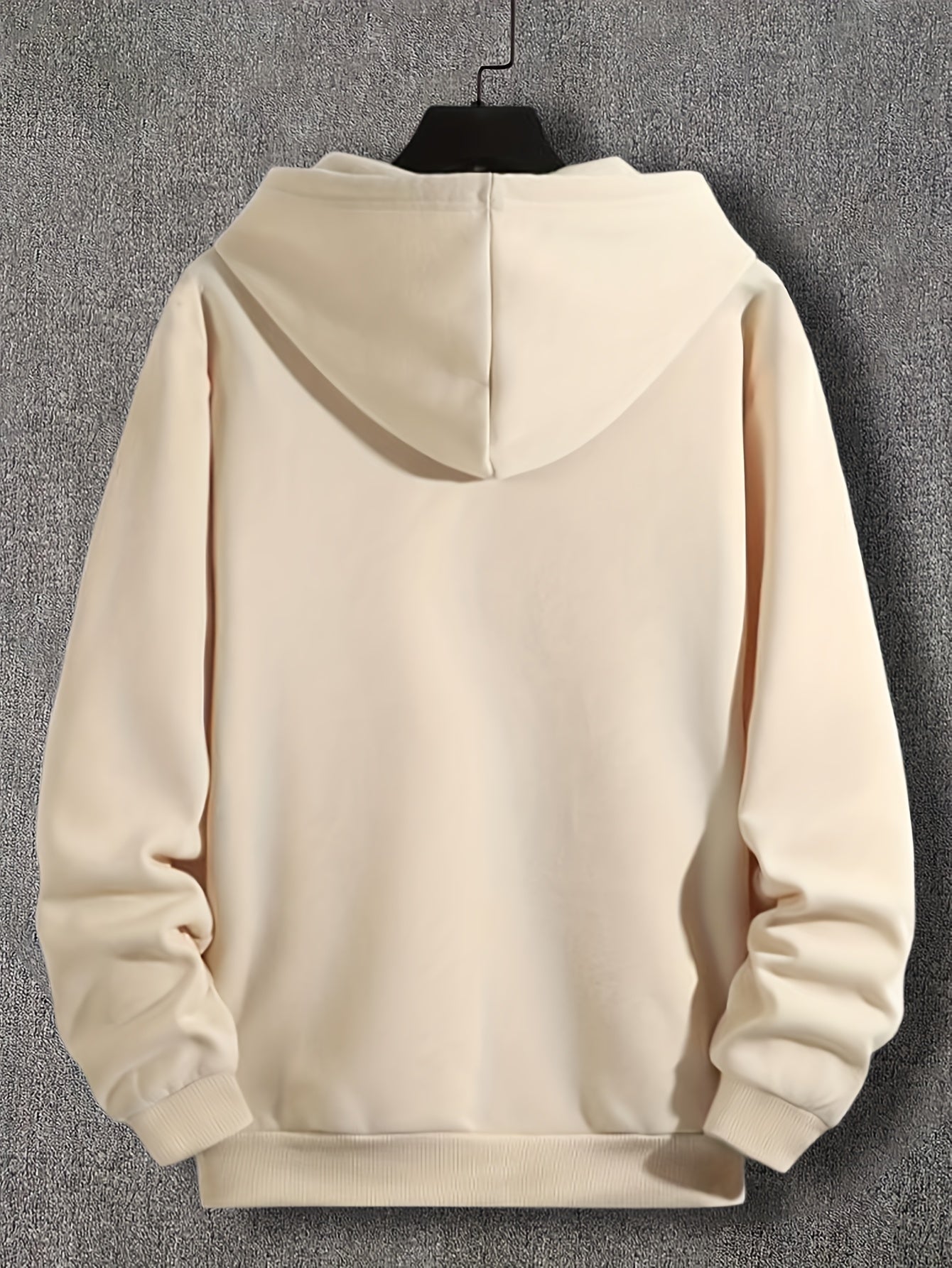 Effortless Style & Comfort: Durable Men's Geometric Hoodie with Kangaroo Pocket - Perfect for Spring/Fall