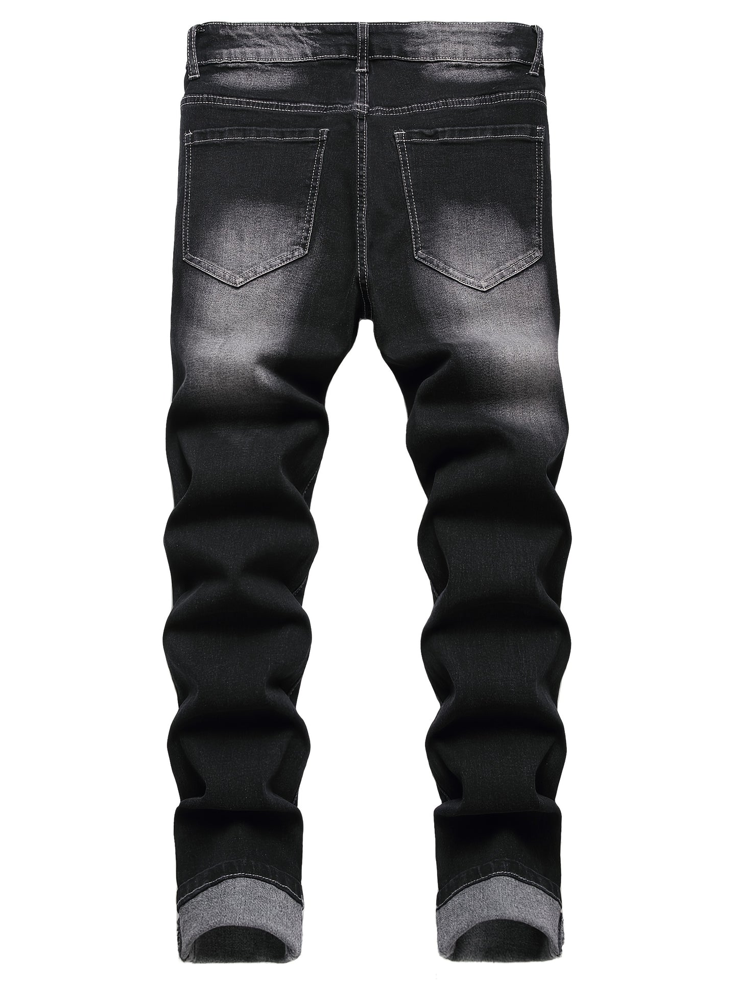 Men'S Slim Fit Jeans Stretch Ripped Skinny Jeans For Men, Fashion Straight Leg Comfort Flex Waist Casual, Pants For Men, Pantalones Para Hombr, Mens Sweatpants