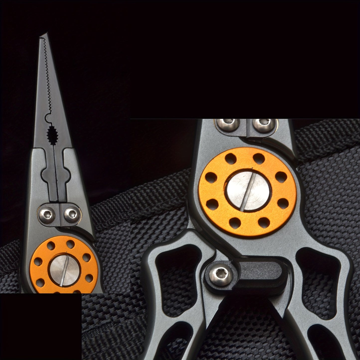 1pc Premium Aluminum Alloy Multifunctional Fishing Pliers with Scissors - Ultimate Outdoor Fishing Companion for Efficient Fish Control, Cutting Fishing Line, and Crimping Hooks - Durable, Corrosion-Resistant, and Ergonomic D