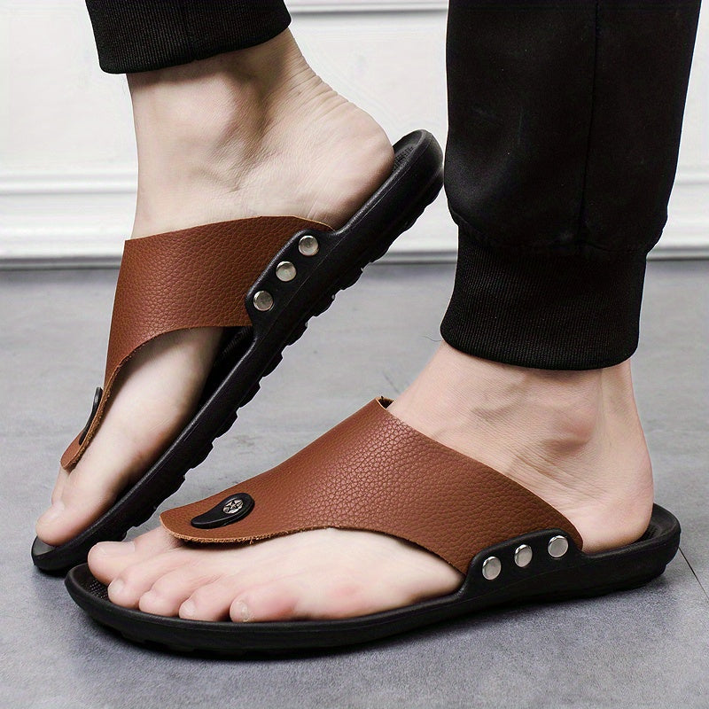 Simple Unisex Breathable Non-slip Slip On Sandals for Casual Summer Beach Outdoors for Men Women