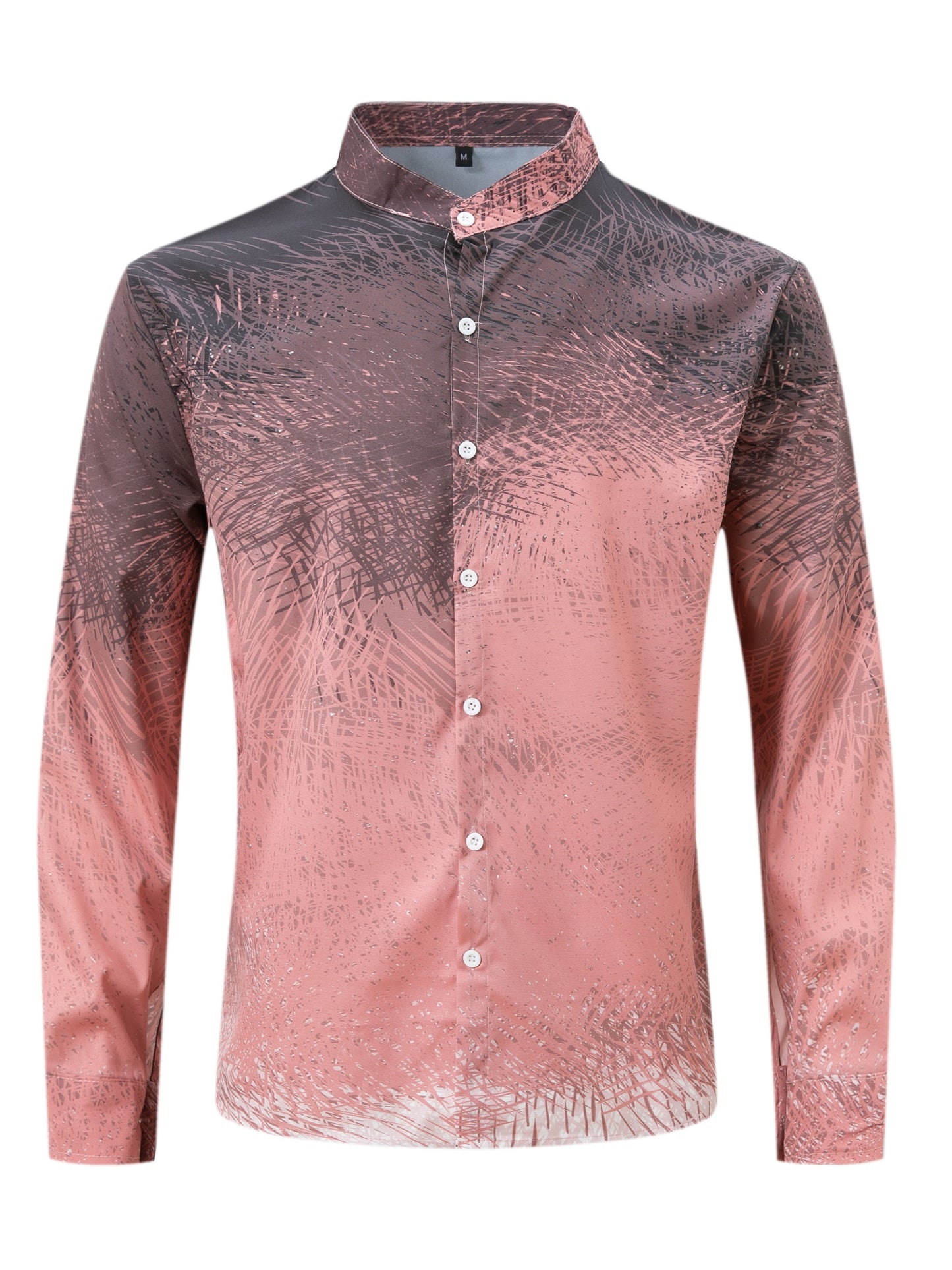 Mens Stylish Turn-Down Collar Long Sleeve Shirt - Fashionable Closure Design for Daily, Vacation, and Streetwear Outfits