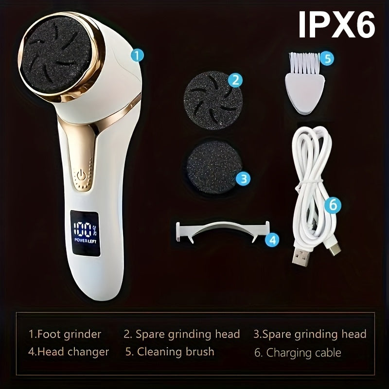 MIGUAN Electric Feet Callus Removers Rechargeable Portable Electronic Foot File Pedicure Tools - Professional Pedi Feet Care for Dead, Hard Cracked Dry Skin, Pedicure Tools, Usb Rechargeable, Durable Construction