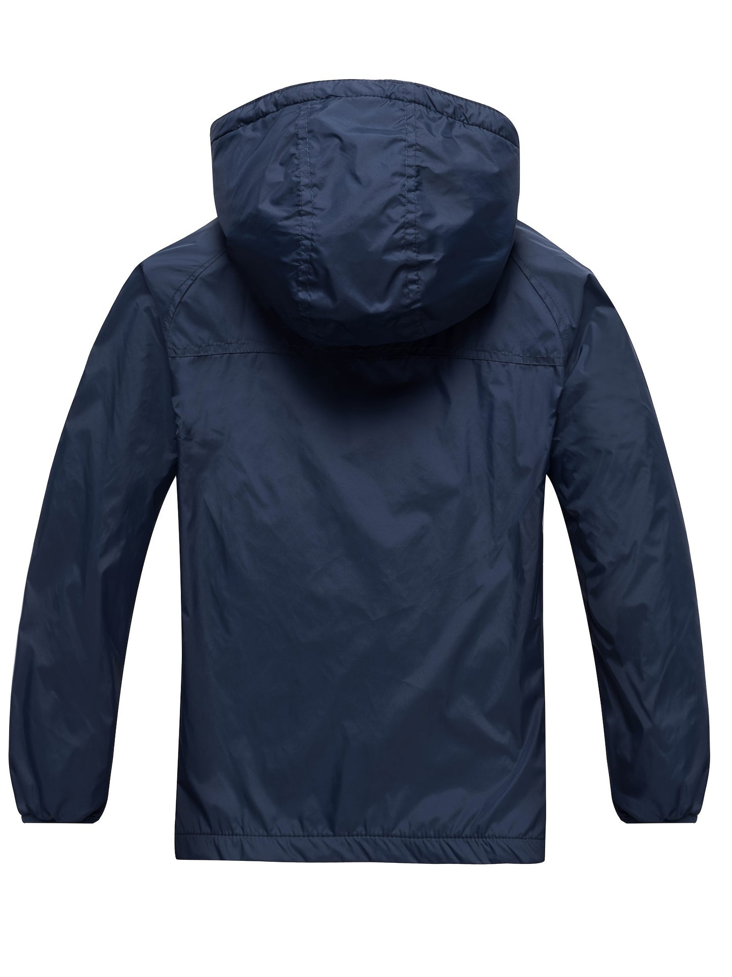 Boys Premium Zip Up Hooded Raincoat - Water-Resistant Windbreaker for Spring, Autumn, Winter - Durable & Stylish, Perfect Outerwear for Little Adventurers