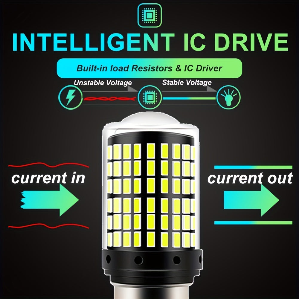 1pair/2pcs LED 1156 BA15S P21W 1157 P21/5W LED Bulbs For Super Brighter Car Brake Reversing Turn Signal Light