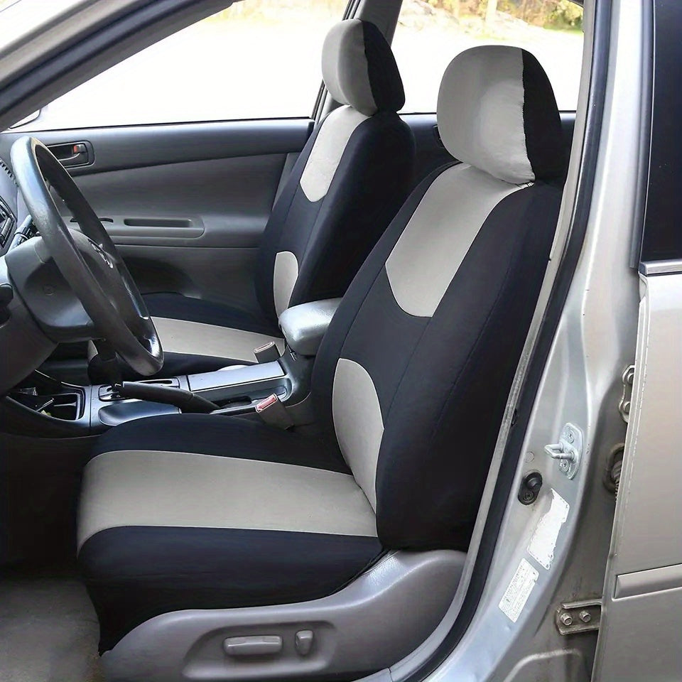 Polyester Universal Fit Car Seat Cover Full Set for 5 Seats Cars