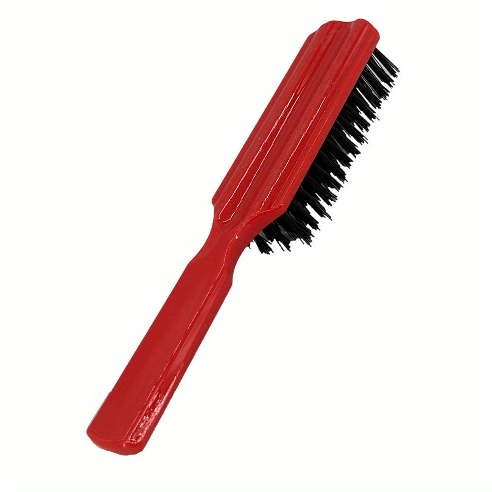 Hair Styling Beard Brush Carving Cleaning Brush for Men Plastic Handle Comb Hair Styling Tools Accessories Nylon Hair Brush
