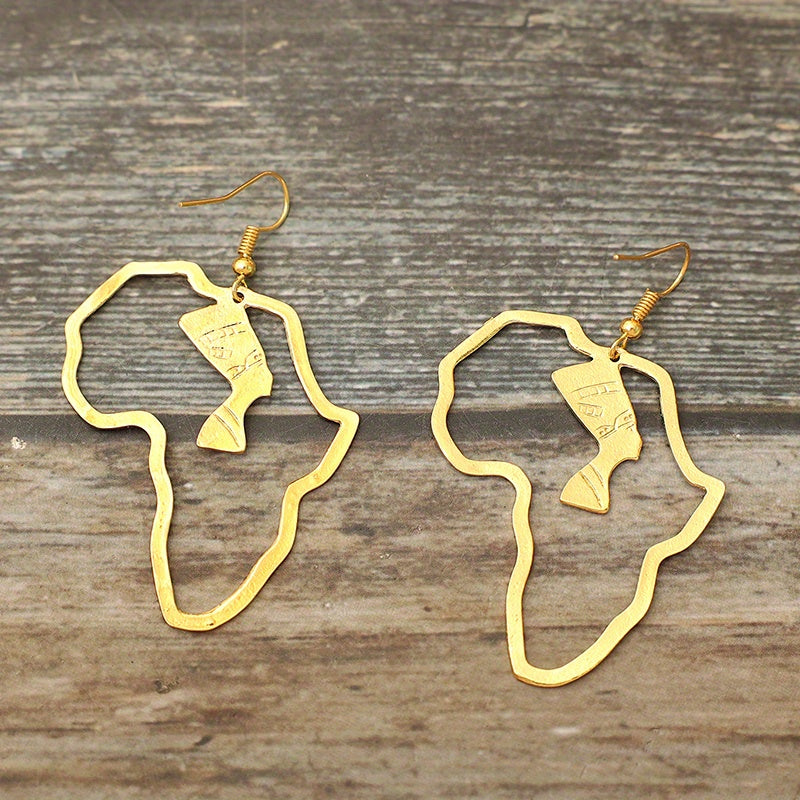 Golden and Silvery Fashion Dangle Earrings - Stylish, Modern, Elegant