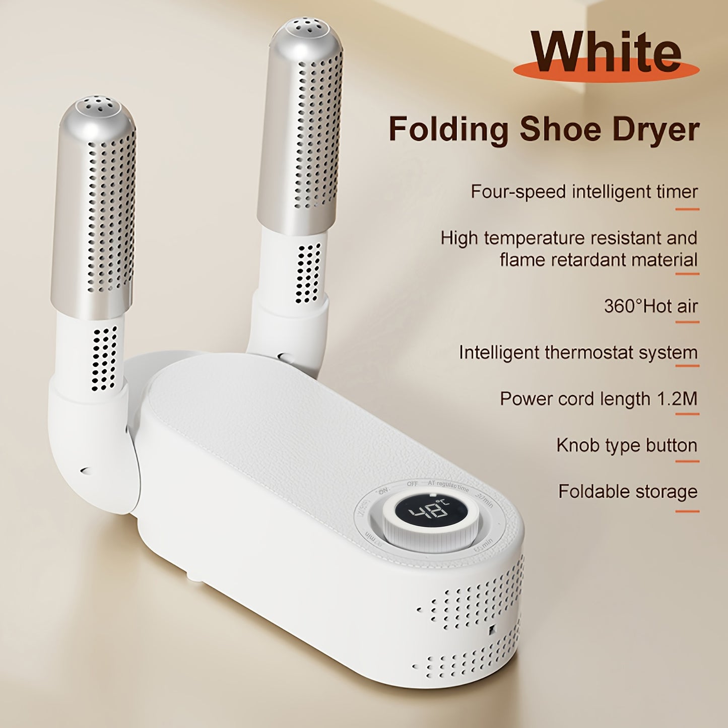 The Smart Shoe Dryer Is a Timed Device for Drying Shoes And Socks at Home Using Hot Air Circulation, Without Battery