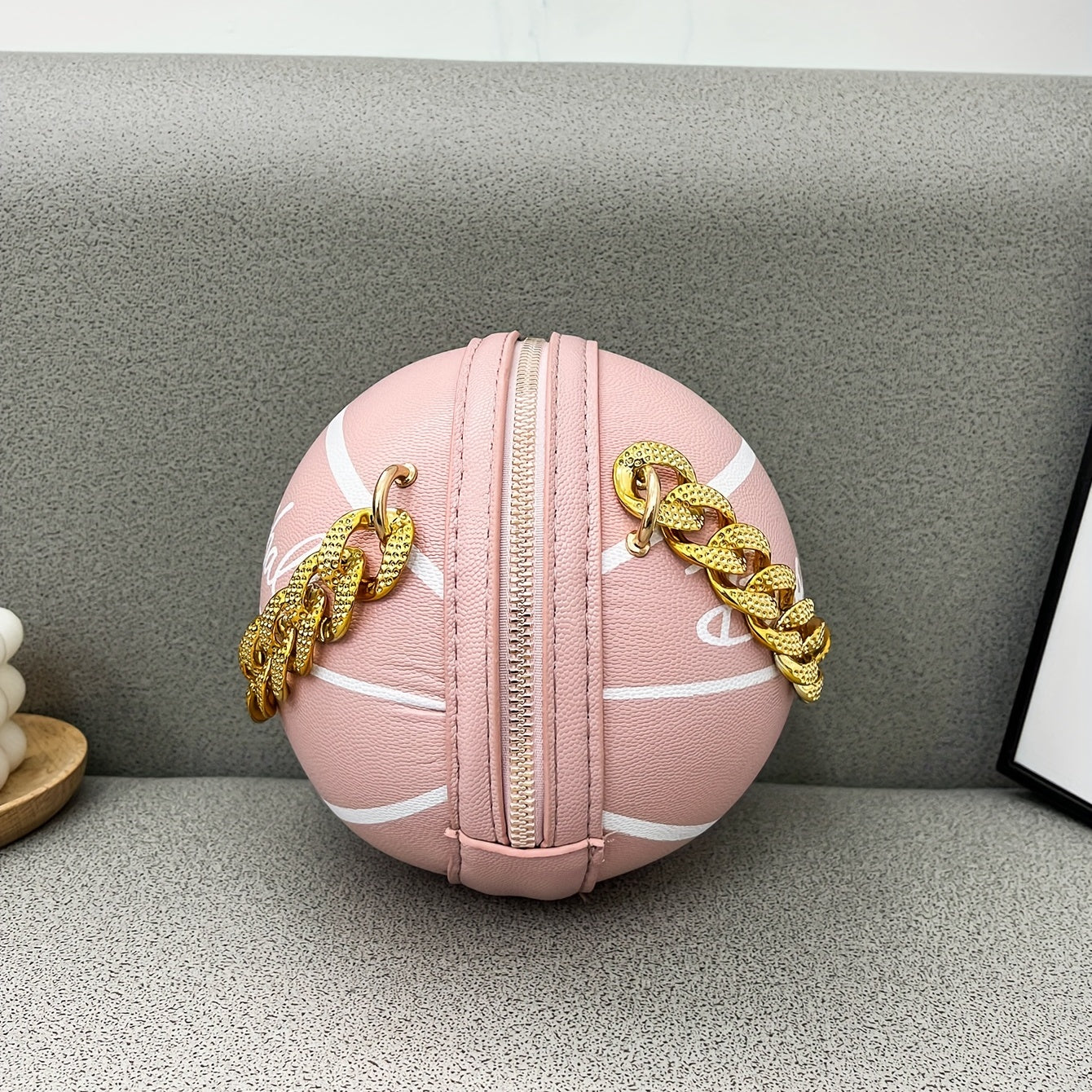 Cute Ball Shaped Novelty Bag, Round Cartoon Crossbody Bag, Women's Fashion Handbag & Shoulder Purse
