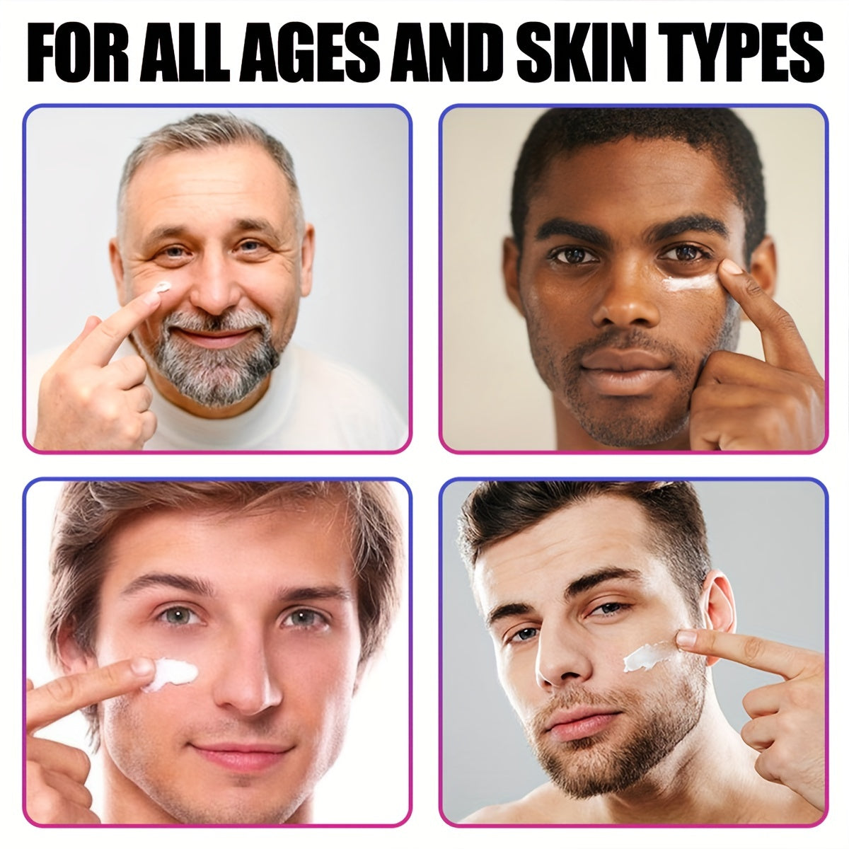 Men Face Cream, with Collagen, Retinol, Hyaluronic Acid, Vitamin E, Firm Skin, Moisturizing, Smooth Wrinkles, Shrinking Pore, 1.76 Oz (50g)