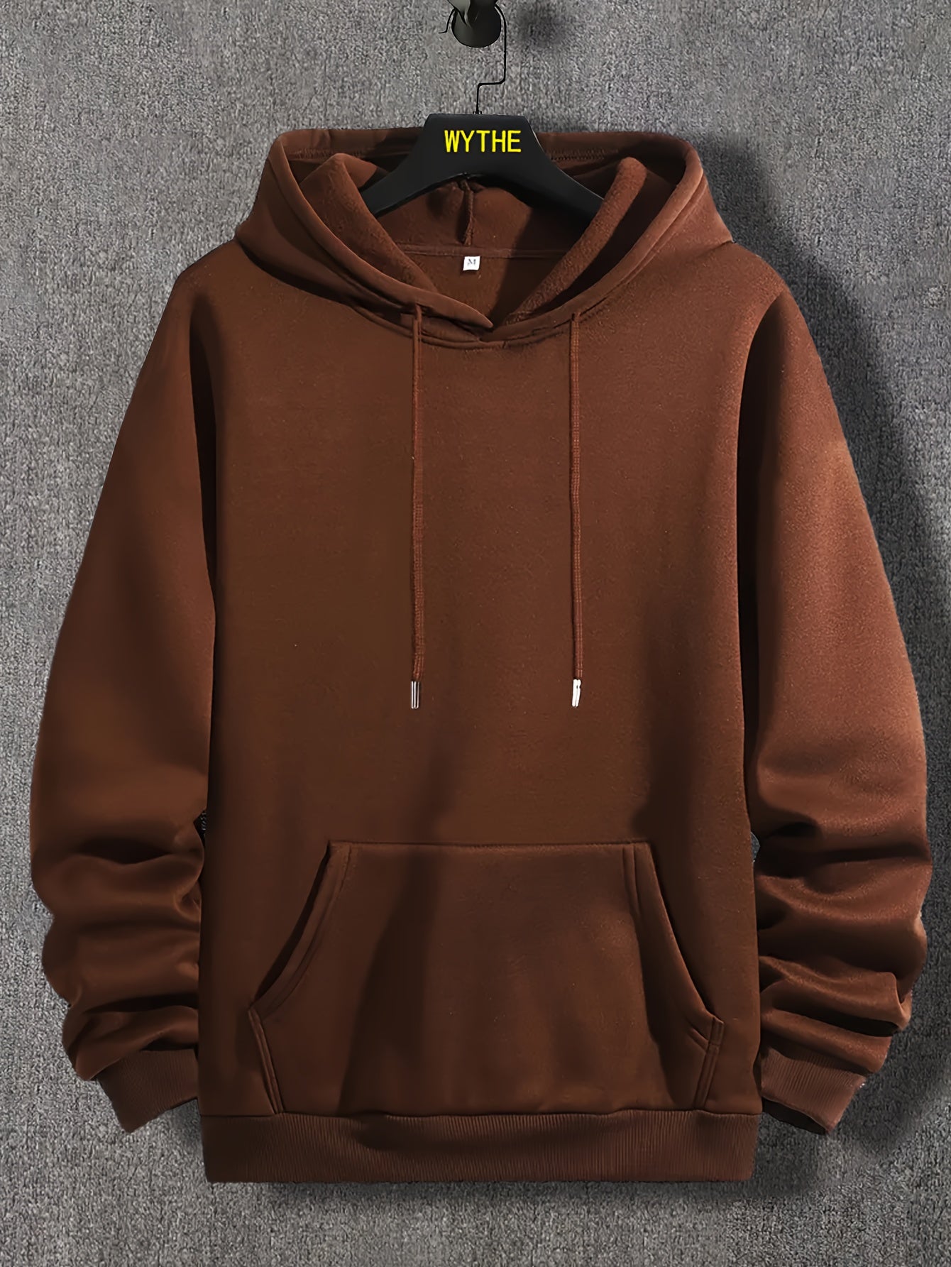 Effortless Style & Comfort: Durable Men's Geometric Hoodie with Kangaroo Pocket - Perfect for Spring/Fall