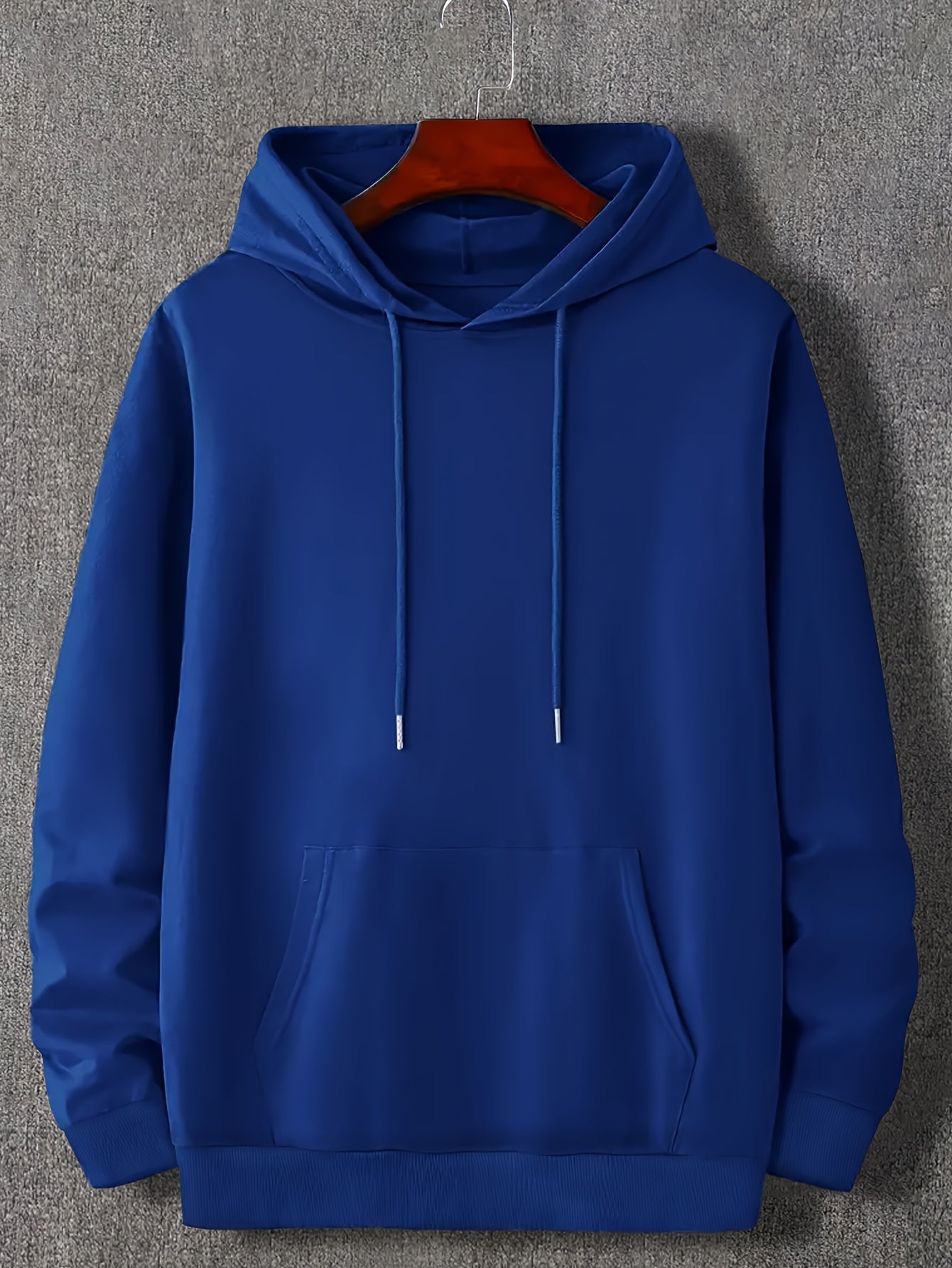 Effortless Style & Comfort: Durable Men's Geometric Hoodie with Kangaroo Pocket - Perfect for Spring/Fall