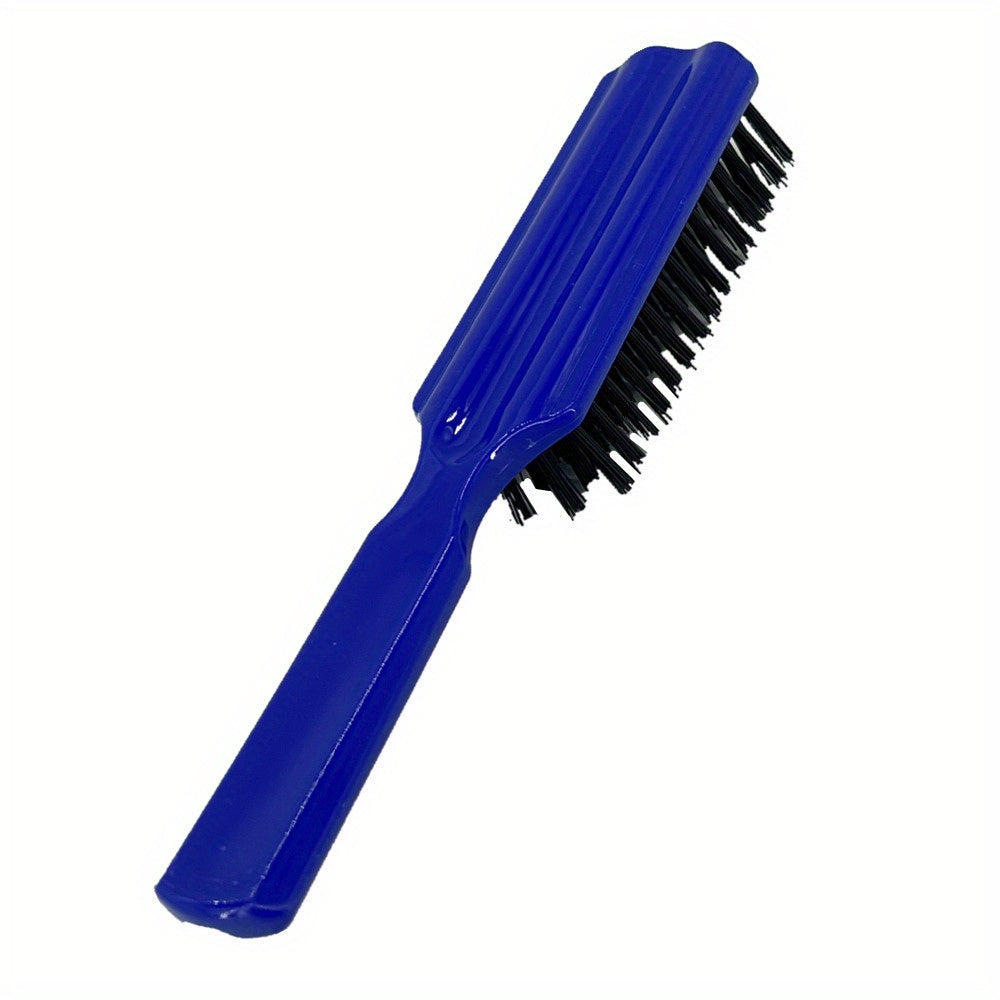 Hair Styling Beard Brush Carving Cleaning Brush for Men Plastic Handle Comb Hair Styling Tools Accessories Nylon Hair Brush