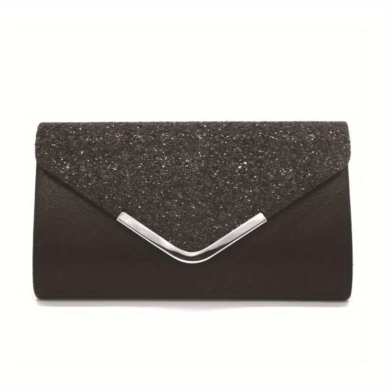 Women's Fashion Versatile Sequin Evening Bag Clutch Shoulder Chain Evening Dress Bag