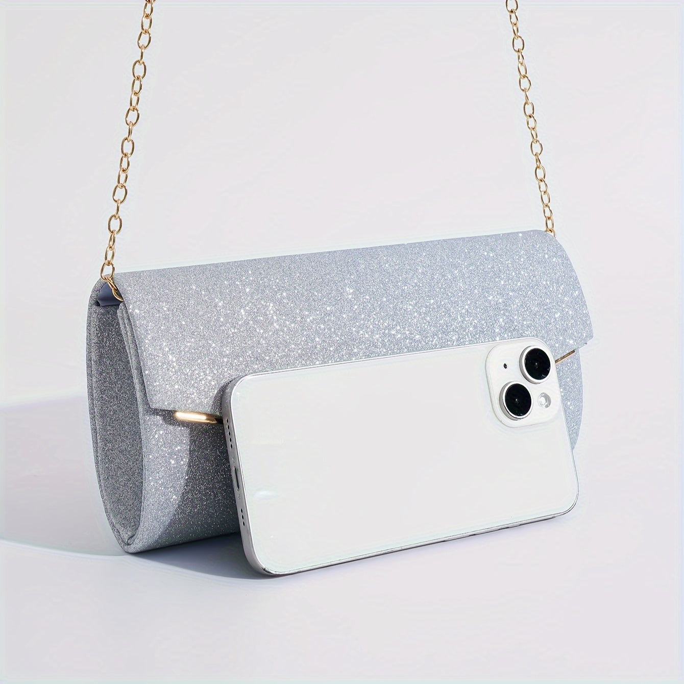 Women's Fashion Clutch With Shoulder Strap And Chain For Evening Party Wallet