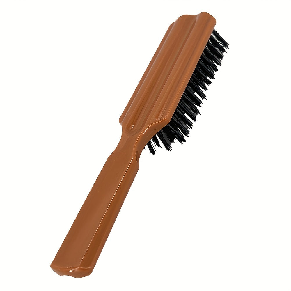 Hair Styling Beard Brush Carving Cleaning Brush for Men Plastic Handle Comb Hair Styling Tools Accessories Nylon Hair Brush